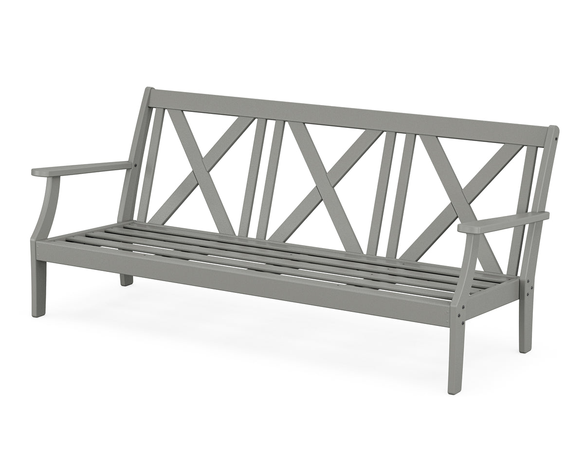 POLYWOOD Braxton Deep Seating Sofa Frame in Slate Grey