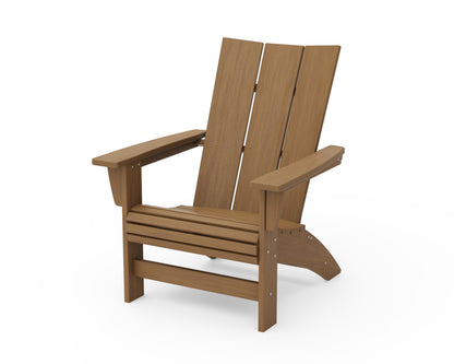 POLYWOOD Modern Grand Adirondack Chair in Natural