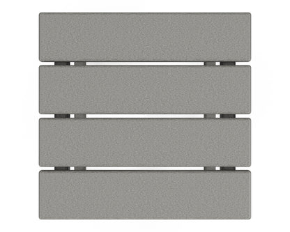 Additional angle of the POLYWOOD Long Island 18" Side Table in Slate Grey (2)