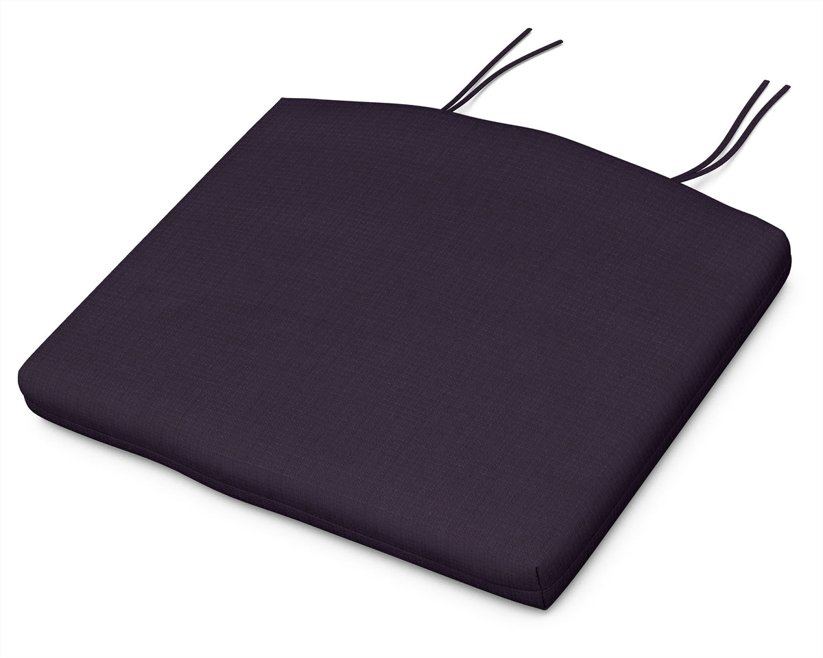 POLYWOOD Standard Seat Cushion 18"D x 22"W x 2.5"H in Navy Linen