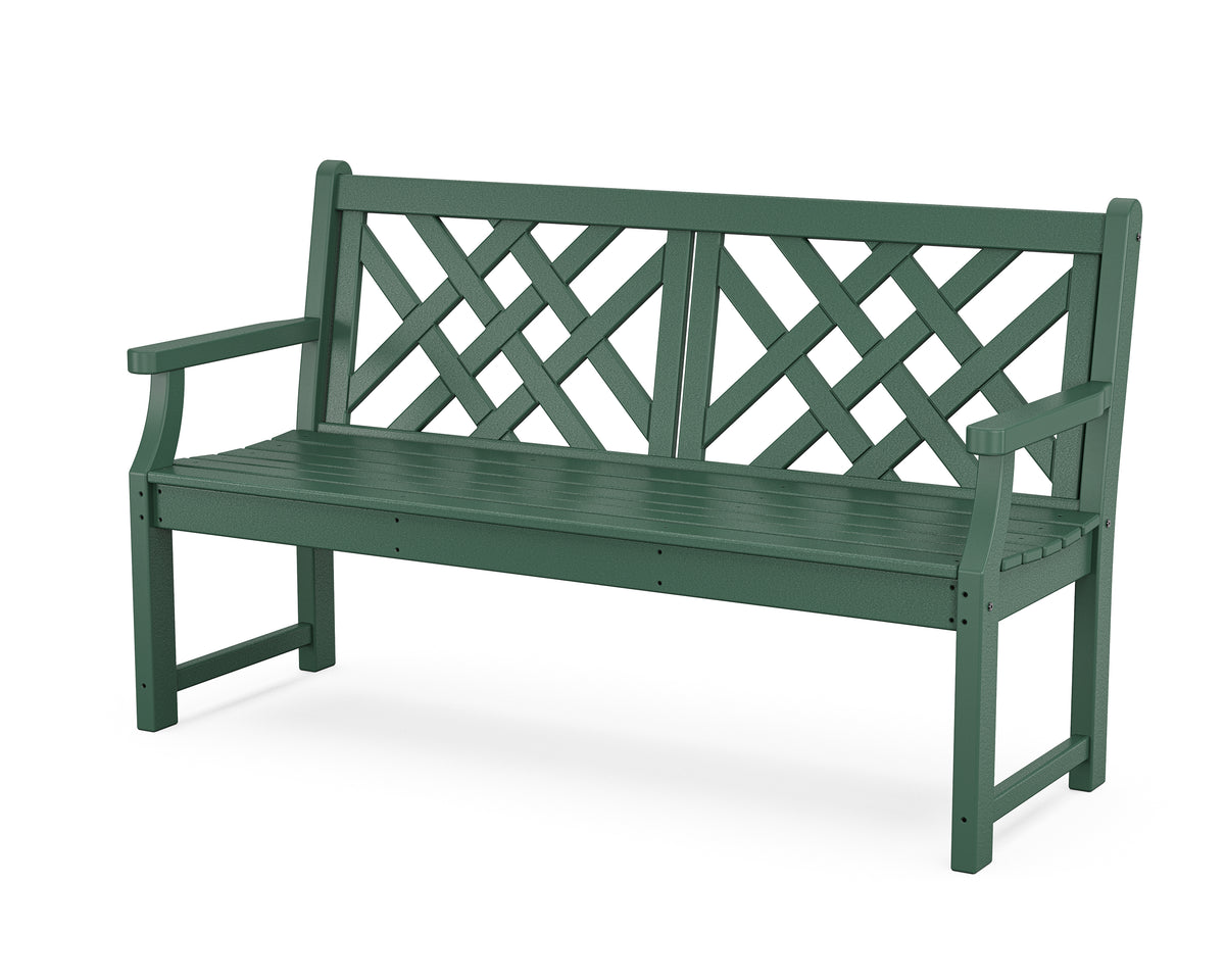 POLYWOOD Wovendale 60" Bench in Green