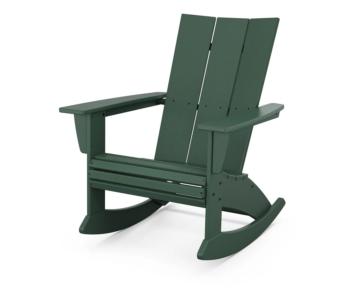 POLYWOOD Modern Curveback Adirondack Rocking Chair