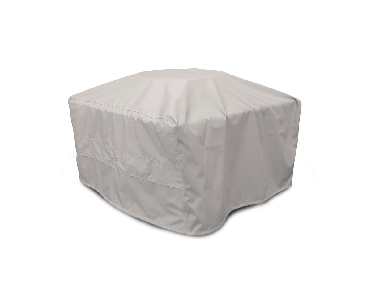 Angled view of the POLYWOOD Nautical 42" Fire Pit Table