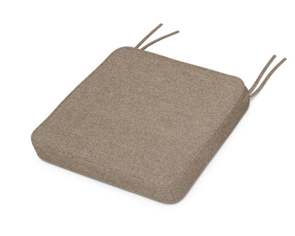 POLYWOOD Chinoiserie Side Chair Seat Cushion in Spiced Burlap