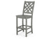 POLYWOOD Wovendale Bar Side Chair in Slate Grey