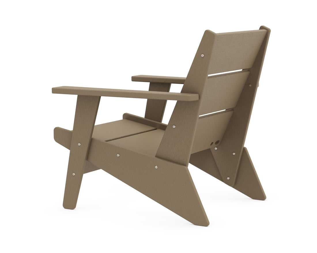 POLYWOOD Riviera Modern Lounge Chair Frame in Vintage Sahara