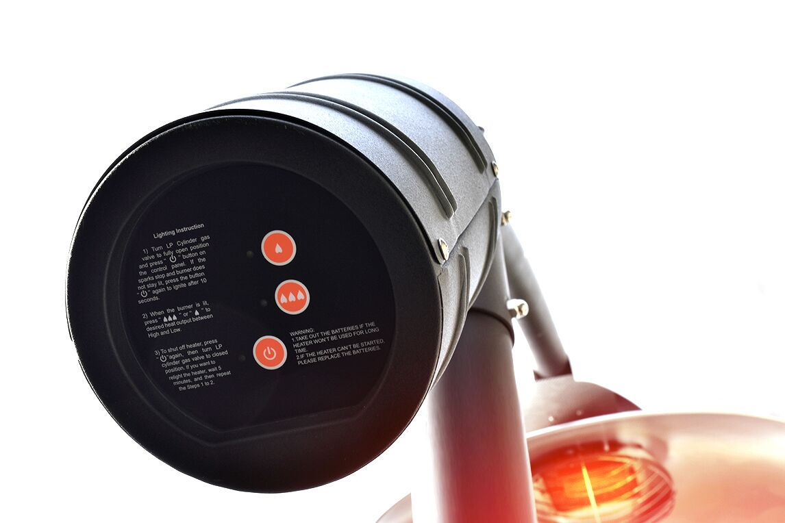 curved umbrella type outdoor patio heaters The Curve Patio Heater by Outdoor Order