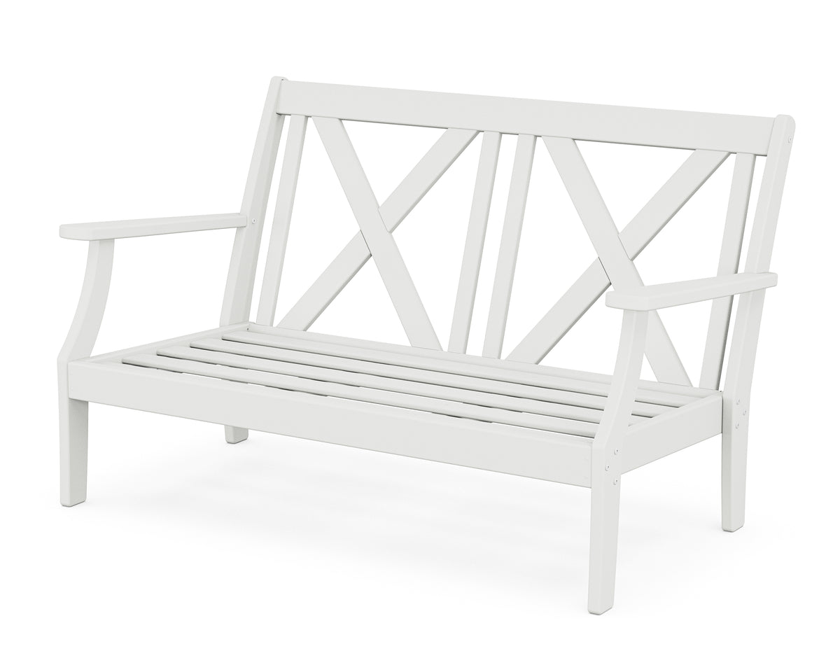 POLYWOOD Braxton Deep Seating Loveseat Frame in White