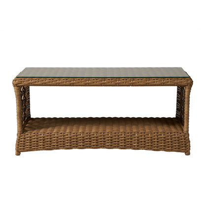Lloyd Flanders Magnolia 43" Rectangular Cocktail Table, lifestyle photo 2