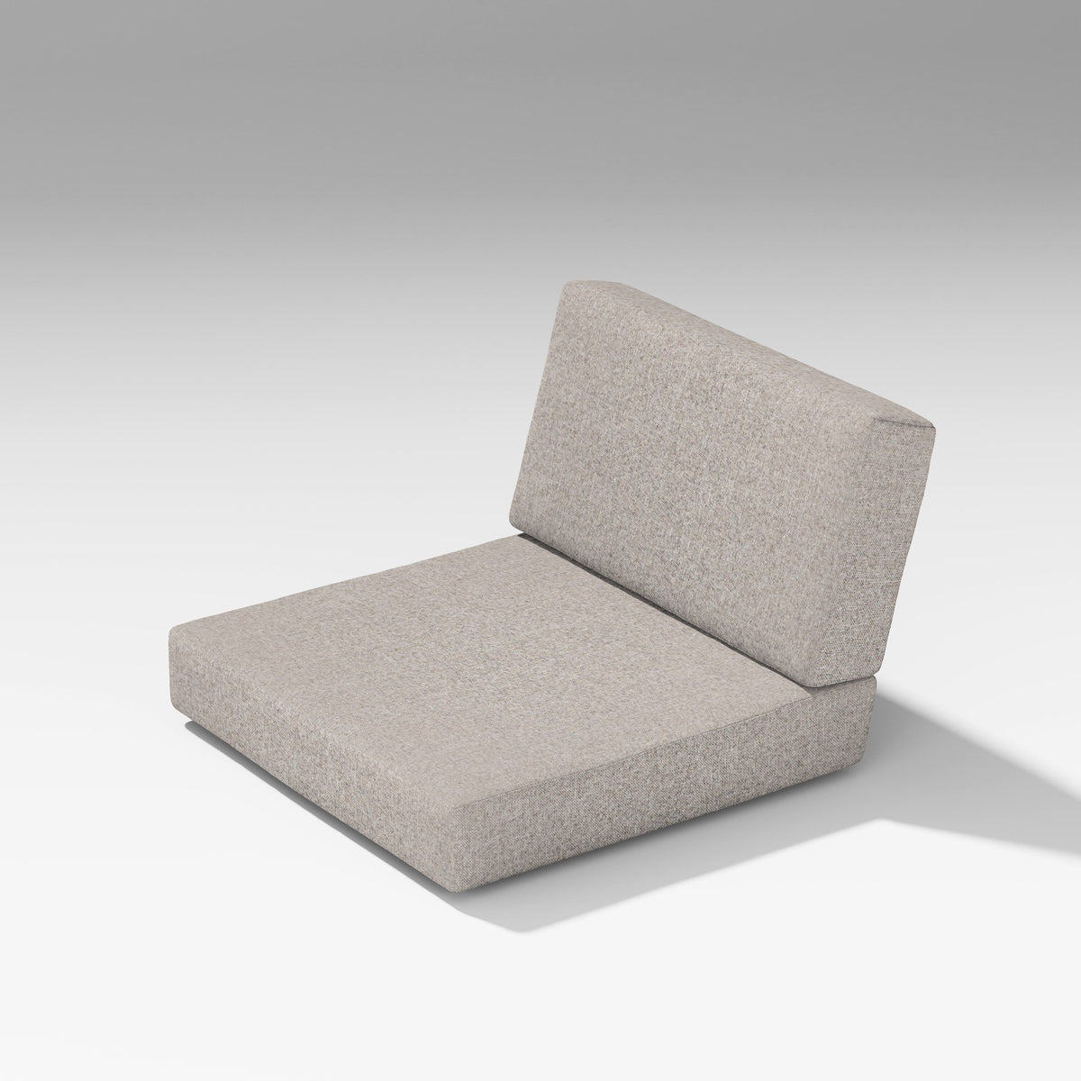 POLYWOOD PW Designer Series Latitude Modular Seat/Back Cushions in Weathered Tweed