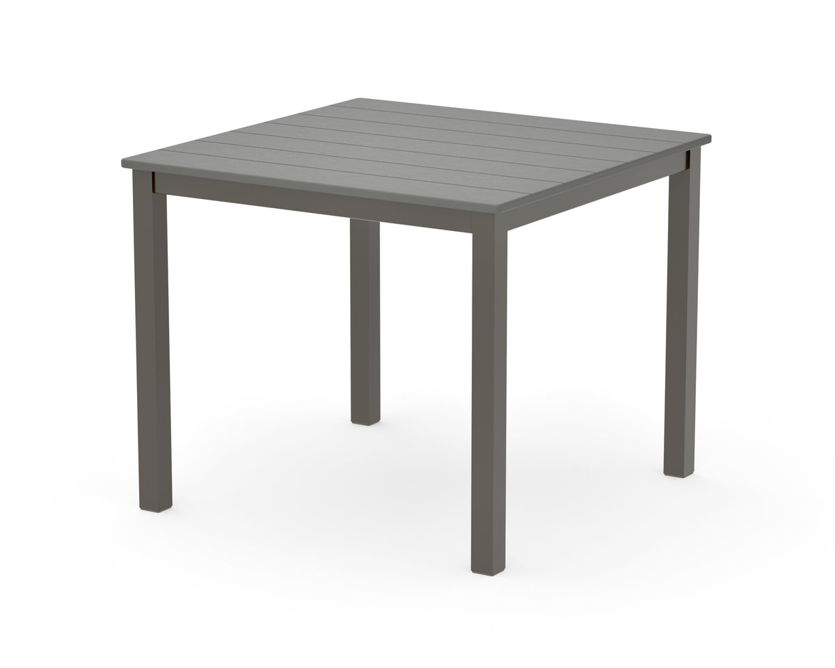 POLYWOOD Main Street 36" x 36" Dining Table in Bronze / Slate Grey