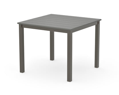 POLYWOOD Main Street 36" x 36" Dining Table in Bronze / Slate Grey
