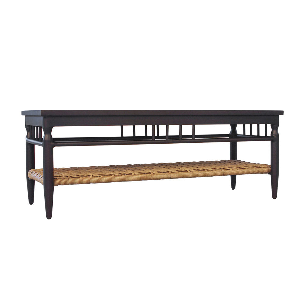 Lloyd Flanders Low Country 49" Rectangular Cocktail Table, lifestyle photo 1