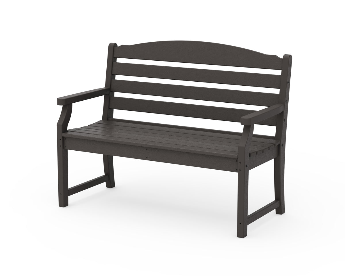 POLYWOOD Savannah 48" Bench in Vintage Coffee
