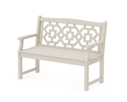 POLYWOOD Chinoiserie 48" Garden Bench in Sand