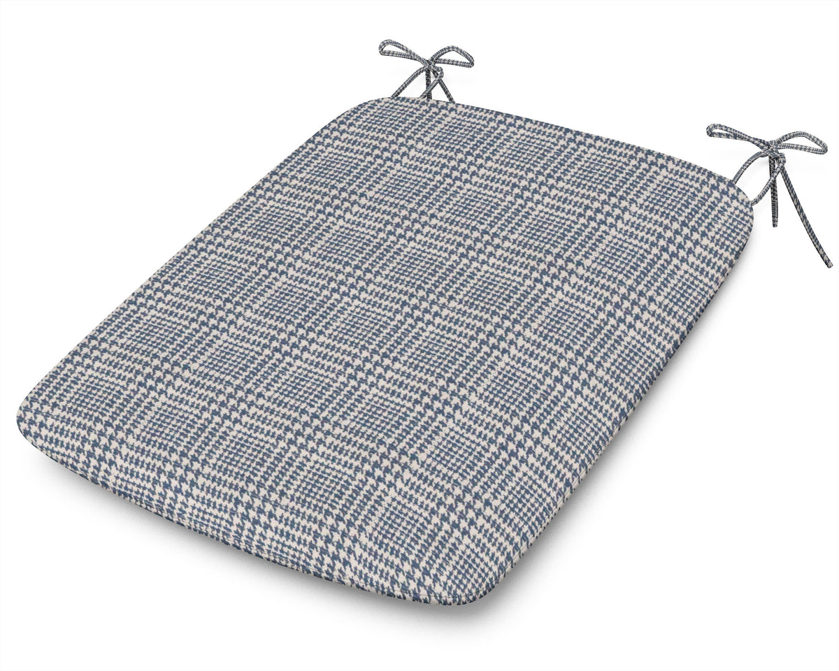 POLYWOOD 1120 Urban Seat Pad in Houndstooth Sky Blue