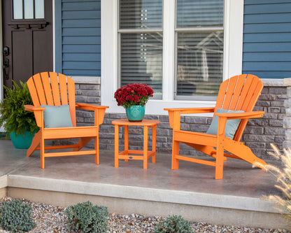 POLYWOOD South Beach Adirondack in Tangerine styled outdoors