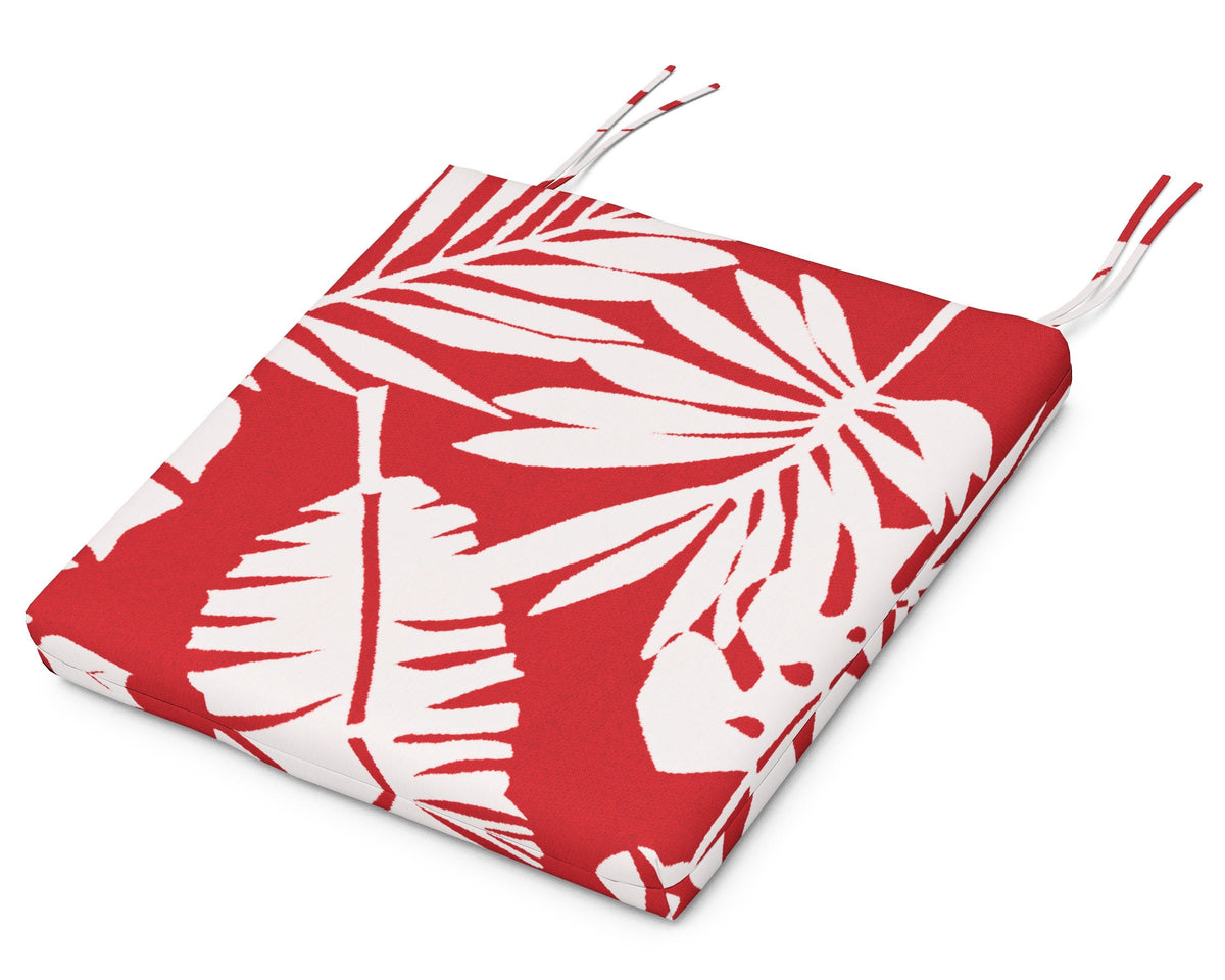 POLYWOOD Standard Seat Cushion 17.25"D x 19.25"W x 2.5"H in Leaf Crimson