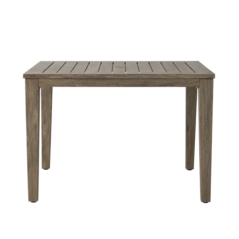Lloyd Flanders Frontier 44" Square Umbrella Dining Table, lifestyle photo 2