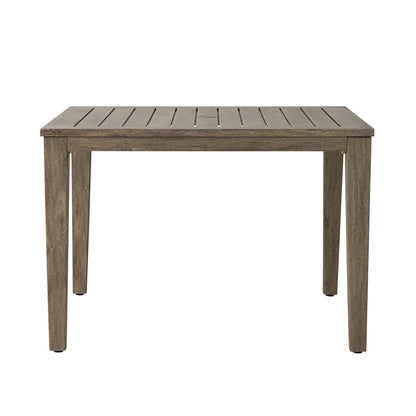 Lloyd Flanders Frontier 44" Square Umbrella Dining Table, lifestyle photo 2