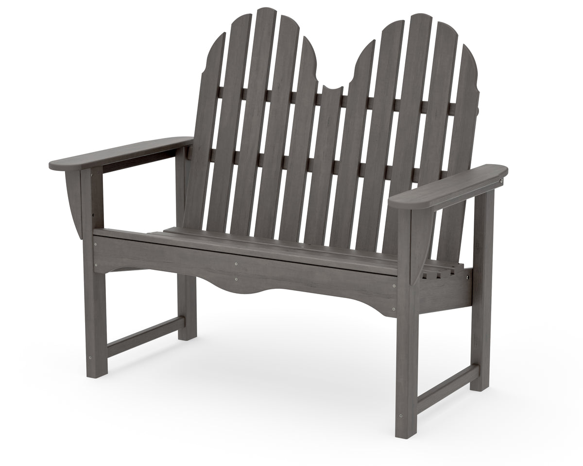 POLYWOOD Classic Adirondack 48" Bench in Driftwood