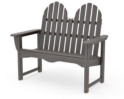POLYWOOD Classic Adirondack 48" Bench in Driftwood
