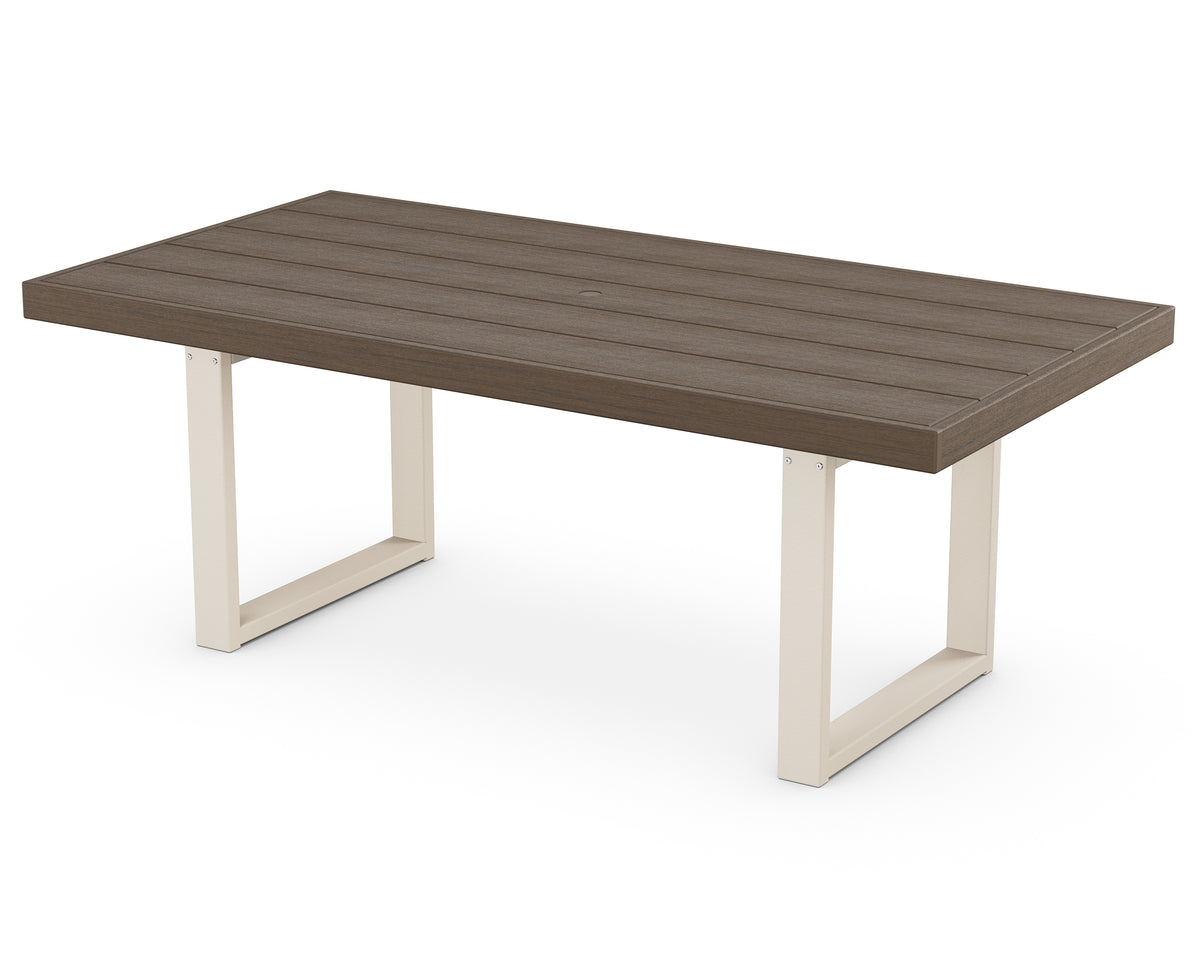 POLYWOOD EDGE 40" x 78" Dining Table in Sand / Kona