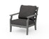 POLYWOOD Savannah Deep Seating Chair in Slate Grey / Ash Charcoal