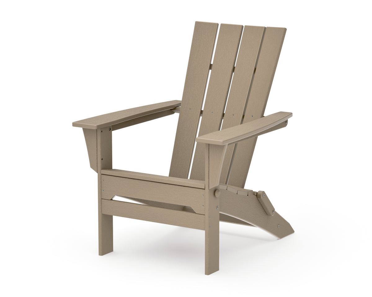 POLYWOOD Quattro Folding Adirondack in Vintage Sahara