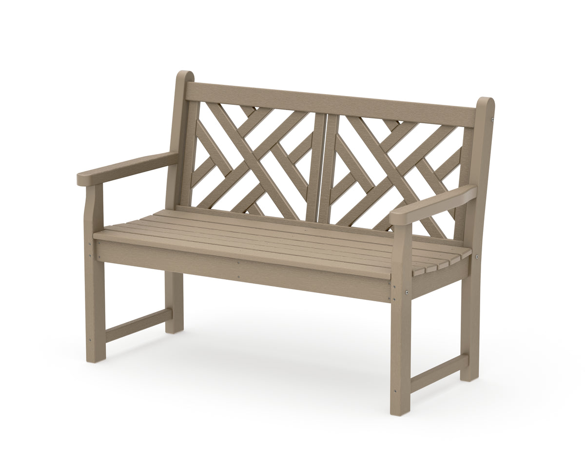 POLYWOOD Chippendale 48" Bench in Vintage Sahara