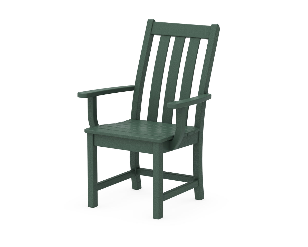 POLYWOOD Vineyard Dining Arm Chair in Green