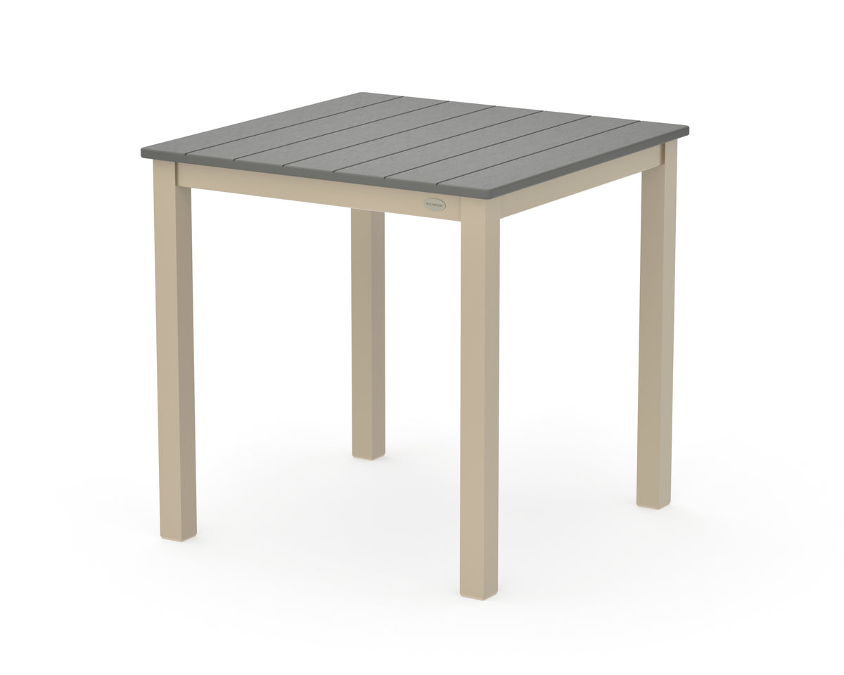 POLYWOOD Main Street 30 x 30 Dining Table in Sand / Slate Grey