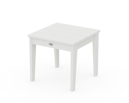 POLYWOOD Newport 18" Side Table in White
