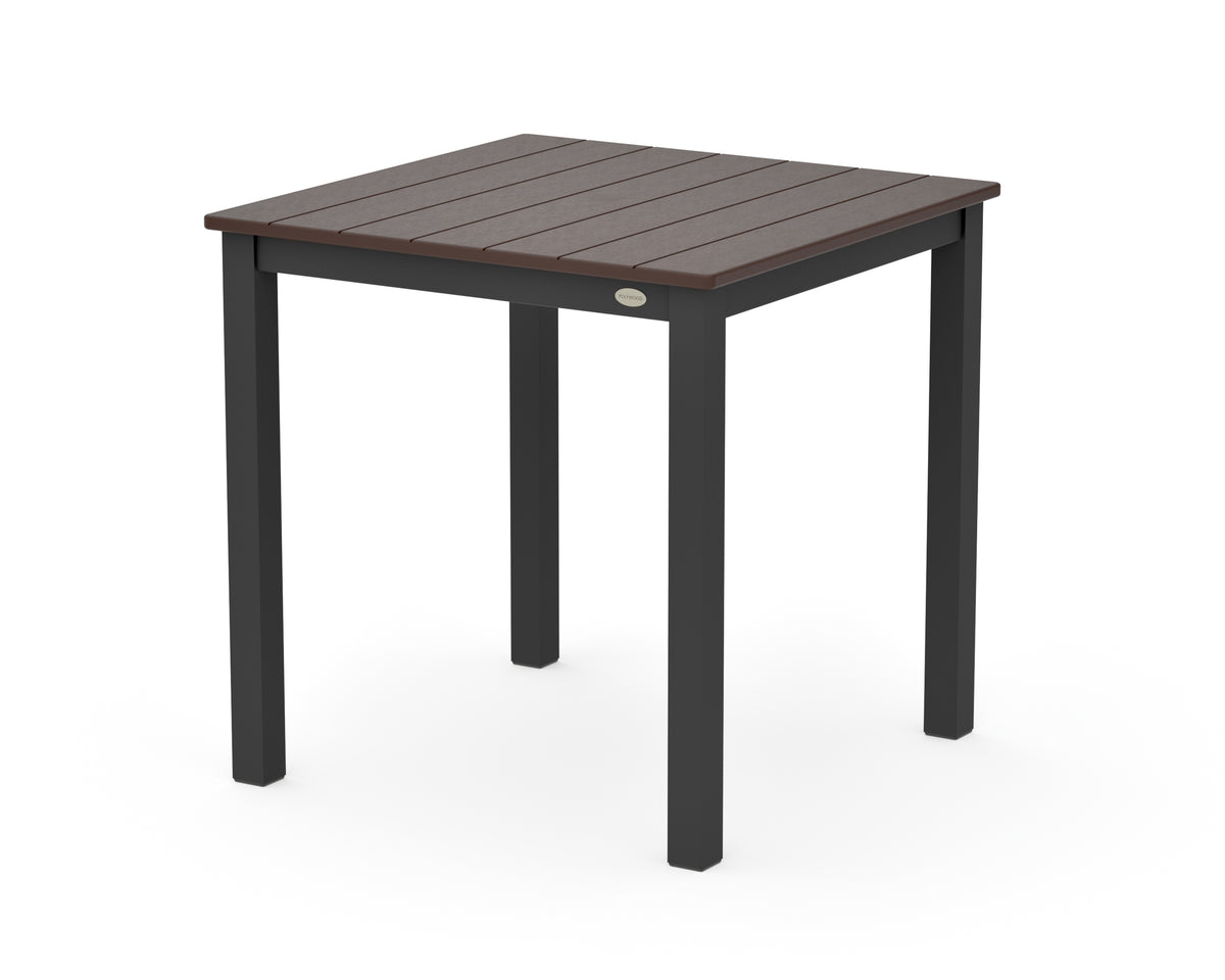 POLYWOOD Main Street 30 x 30 Dining Table in Black / Mahogany