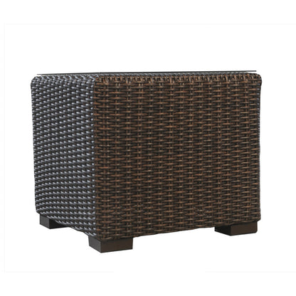 Lloyd Flanders Mesa 22" Square Cube End Table, lifestyle photo 2