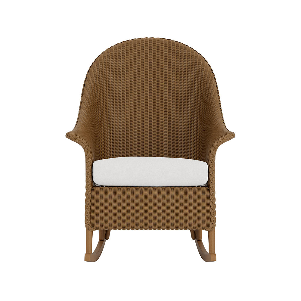Lloyd Flanders Lloyd Loom High Back Porch Rocker – 1x1 Weave, lifestyle photo 2