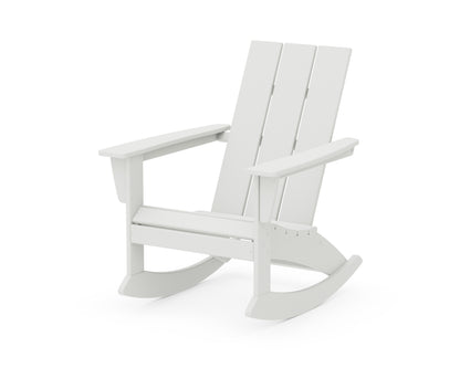 POLYWOOD Modern Adirondack Rocking Chair in Vintage White