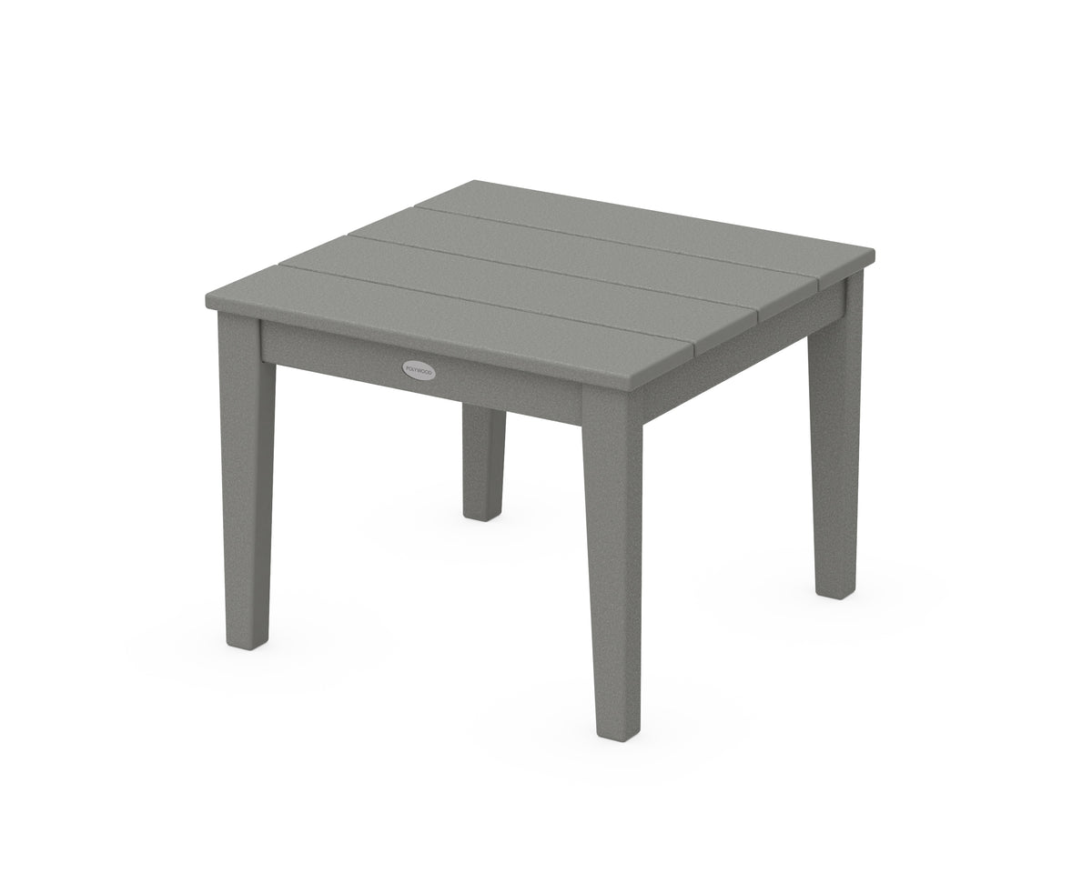 POLYWOOD Newport 22" End Table in Slate Grey