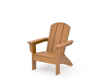 POLYWOOD Kids Nautical Adirondack Chair in Natural