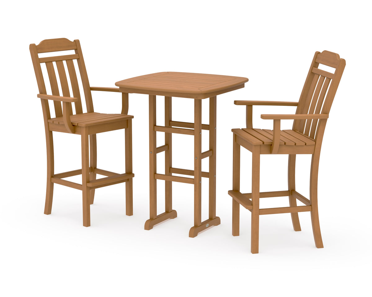 POLYWOOD Cottage 3-Piece Bar Set in Natural