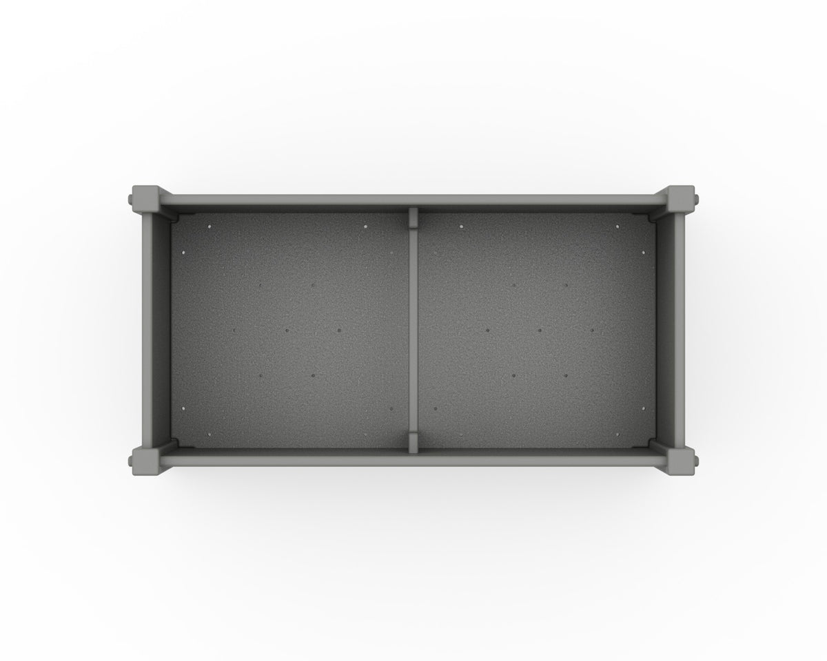 POLYWOOD Vineyard Large Rectangle Double Planter Box angle view