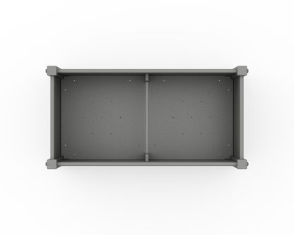 POLYWOOD Vineyard Large Rectangle Double Planter Box angle view