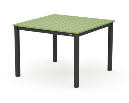 POLYWOOD Main Street 42 x 42 Dining Table in Black / Lime