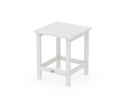 POLYWOOD Long Island 18" Side Table in Vintage White