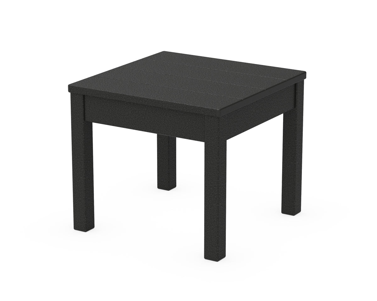 POLYWOOD 22" Square End Table in Black