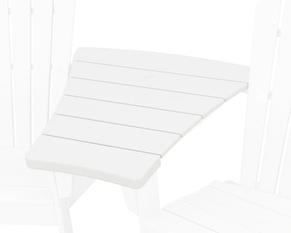 POLYWOOD Angled Adirondack Connecting Table in White