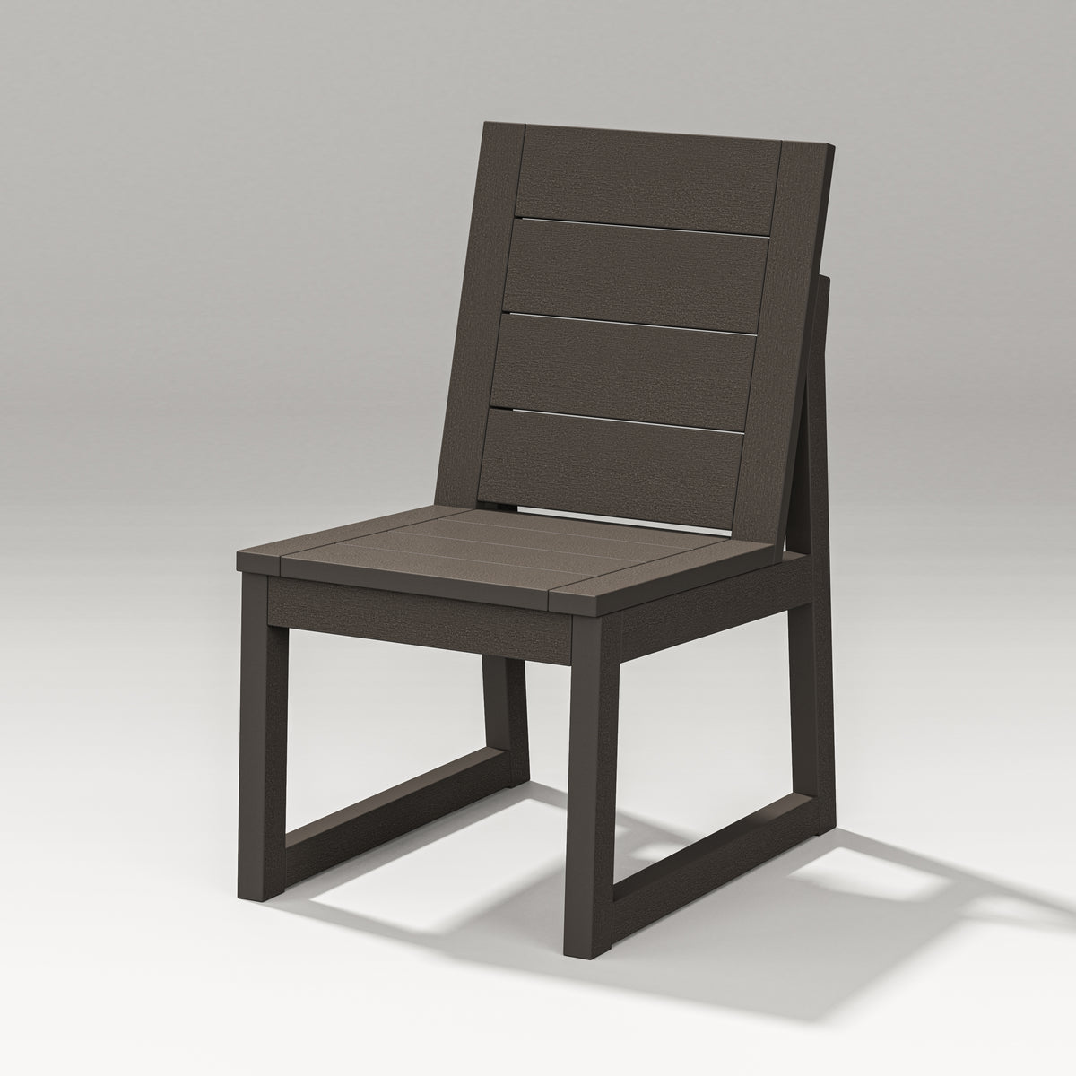 POLYWOOD Elevate Dining Side Chair in Vintage Coffee