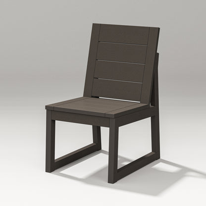 POLYWOOD Elevate Dining Side Chair in Vintage Coffee