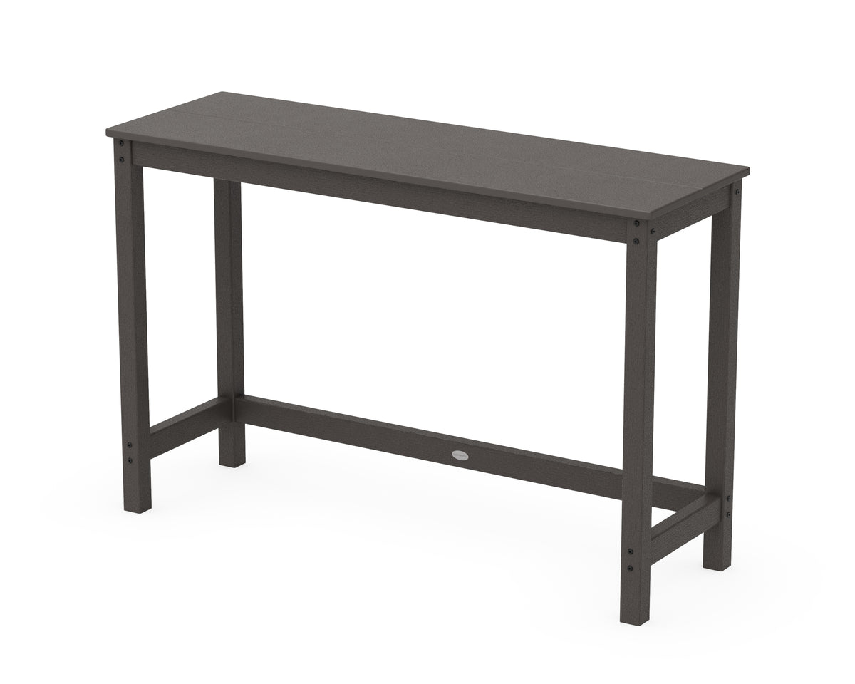 POLYWOOD Studio Balcony Counter Table in Vintage Coffee