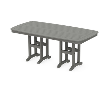 POLYWOOD Nautical 37" x 72" Dining Table in Slate Grey